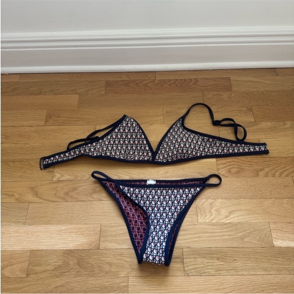 OYSHO Blue Patterned Bikini - Picture 1 of 4